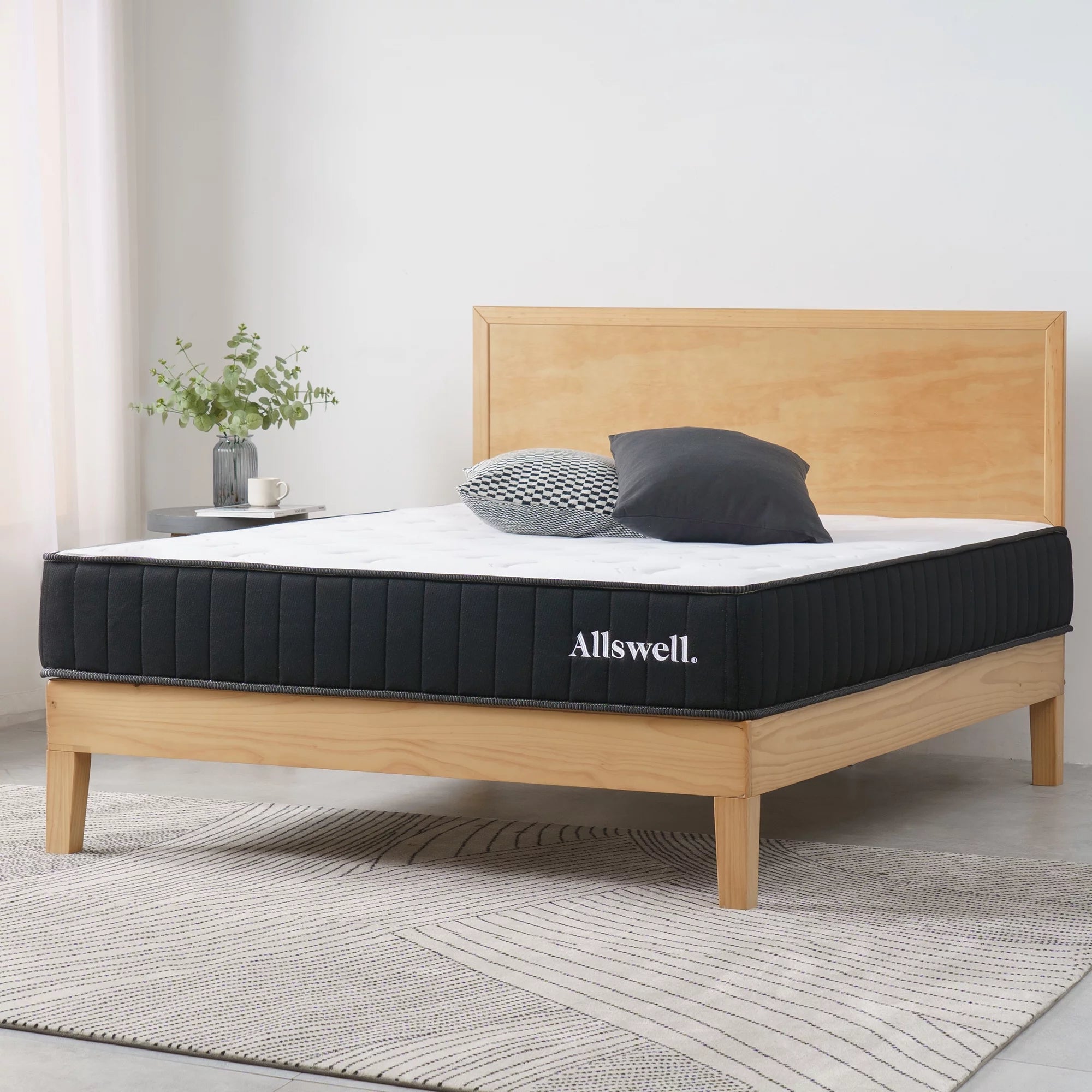 Allswell 4 Memory Foam Mattress Topper Infused with Copper Gel, Twin
