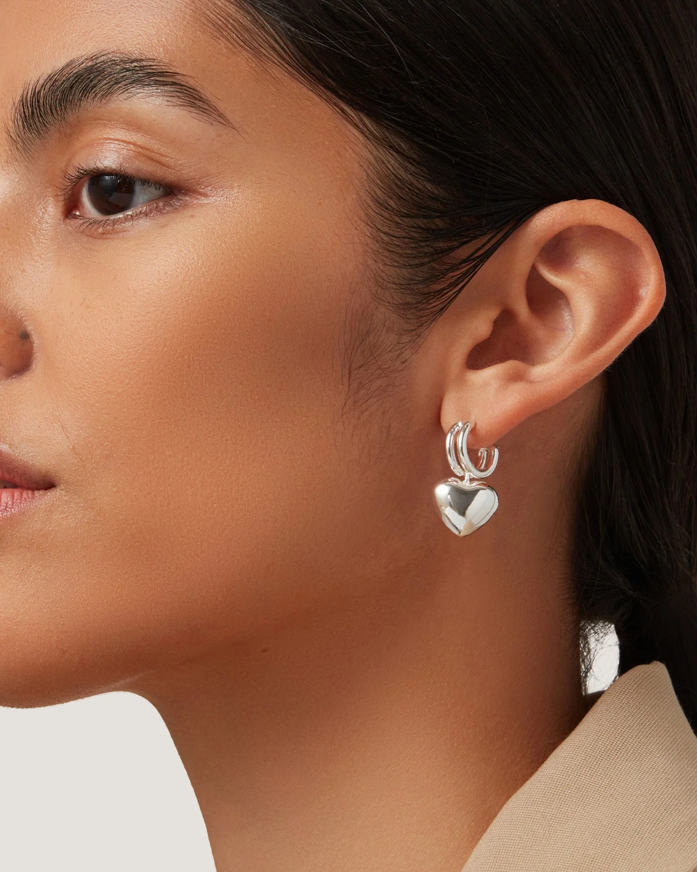 Buy H&M Heart-shaped rhinestone earrings 2024 Online | ZALORA Philippines