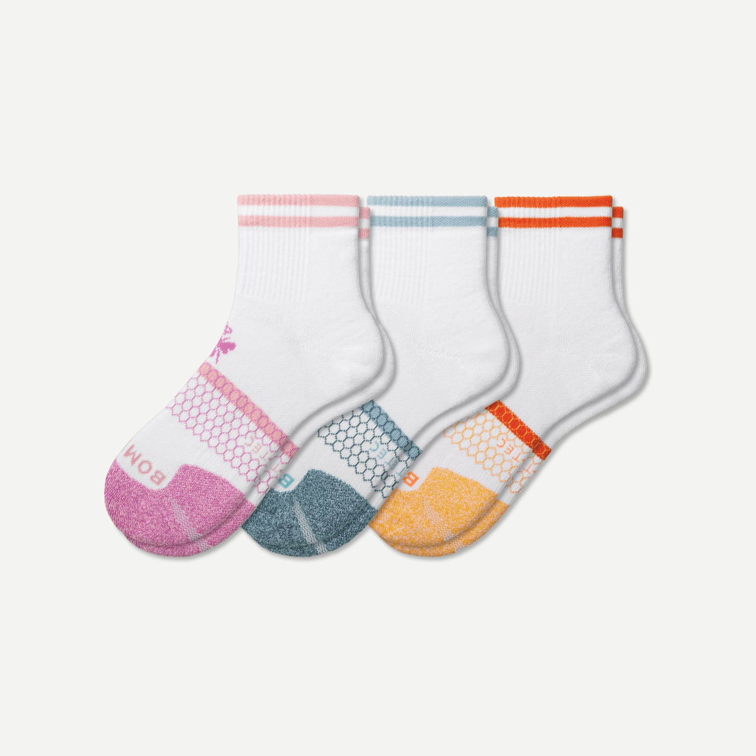 Venus Williams x Bombas + Quarter Sock 3-Pack