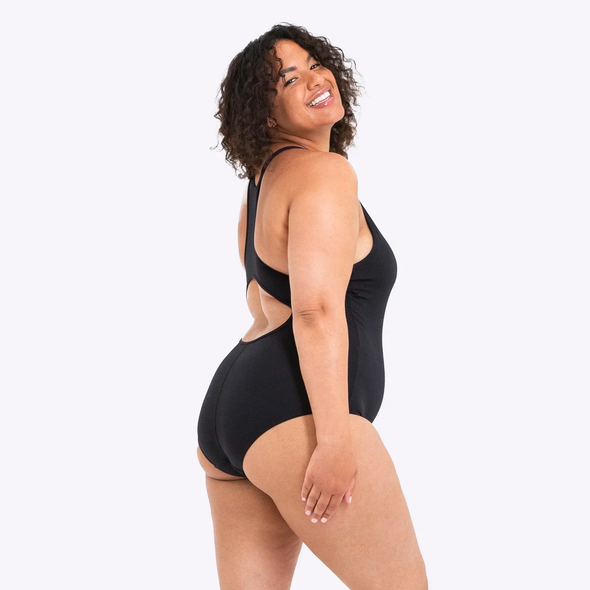 Aqua green side tie swim dress on sale