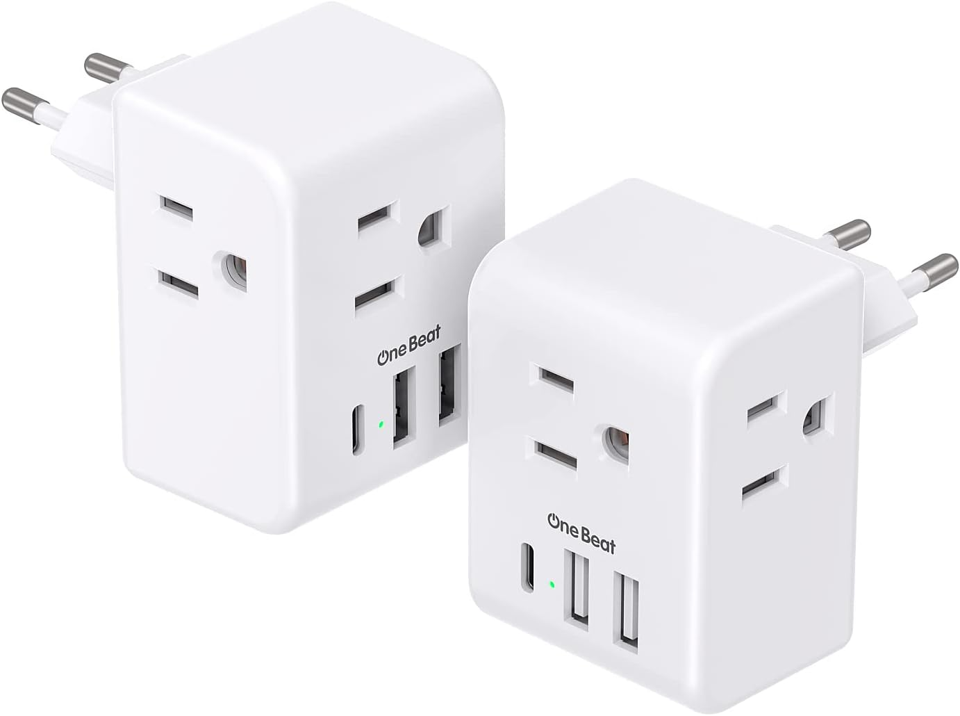 One Beat + European Travel Plug Adapter