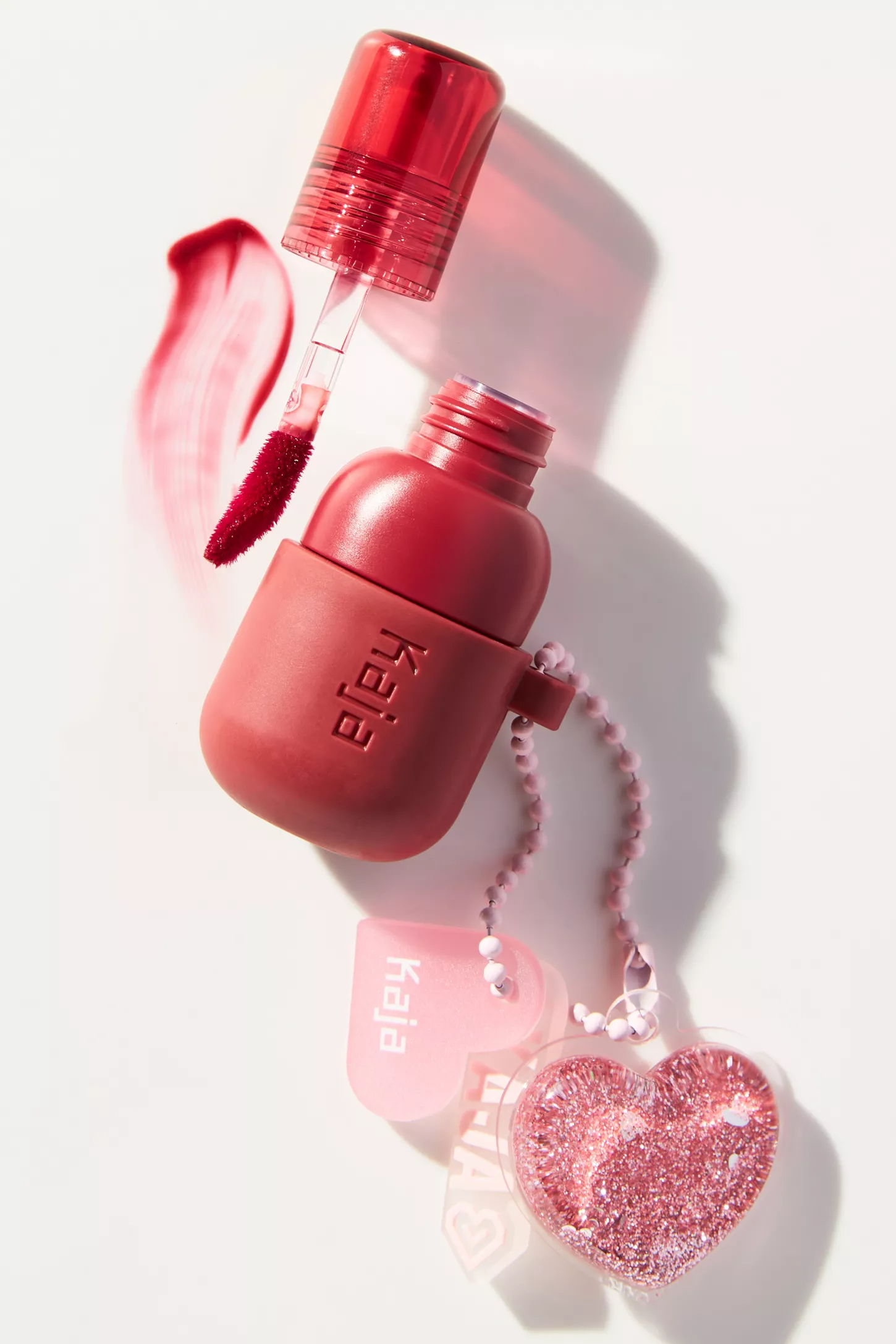 Kaja Beauty + Jelly Charm Glazed Lip Stain & Blush Keychain