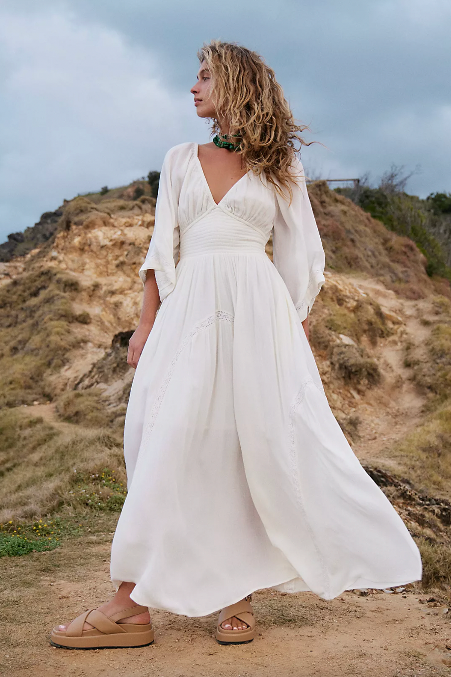 Photo of Bride in a beautiful white gown.