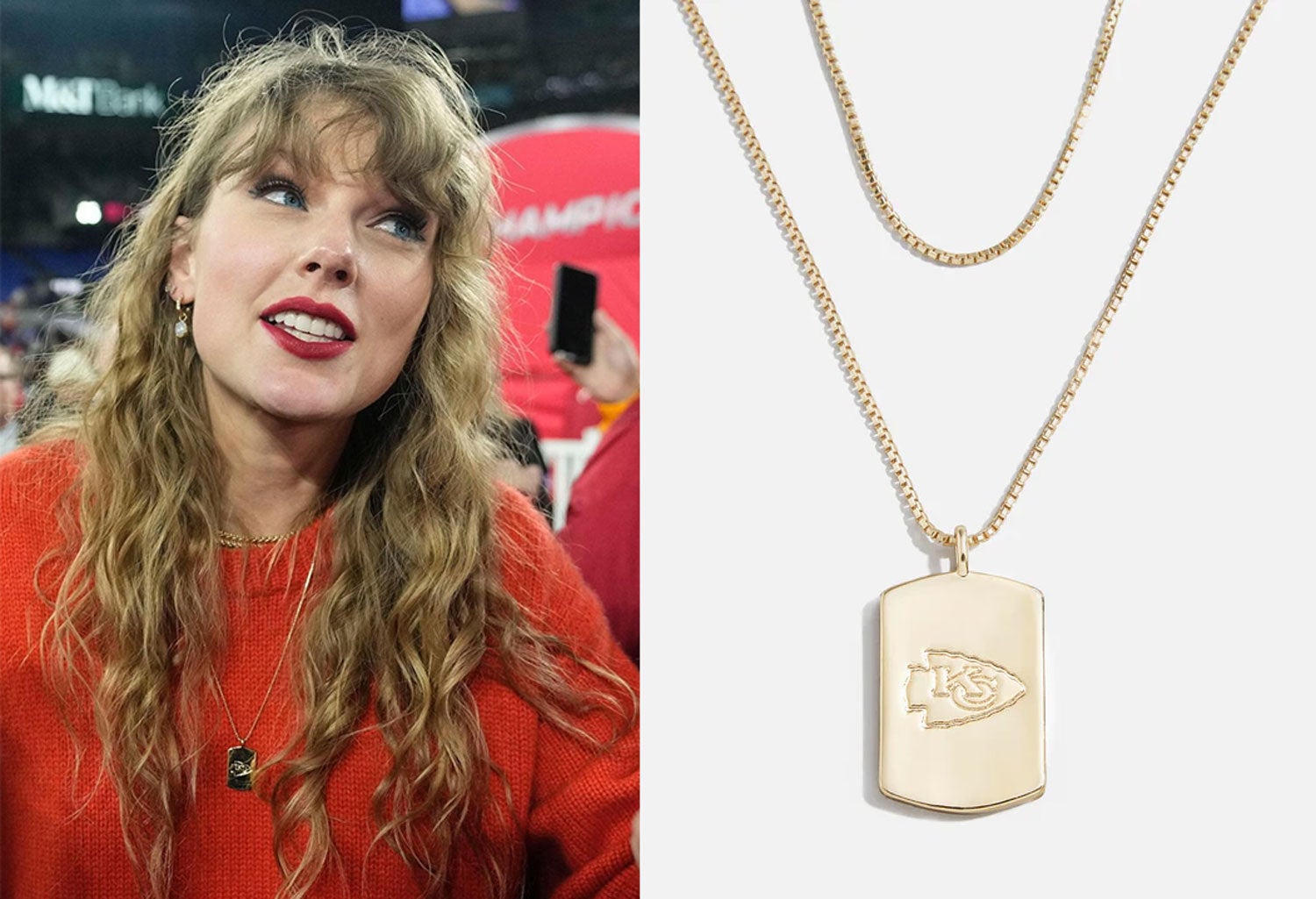 Taylor Swift Kansas City Chiefs Necklace Where To Buy