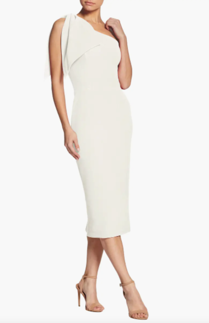 Dress The Population Tiffany One Shoulder Midi Dress