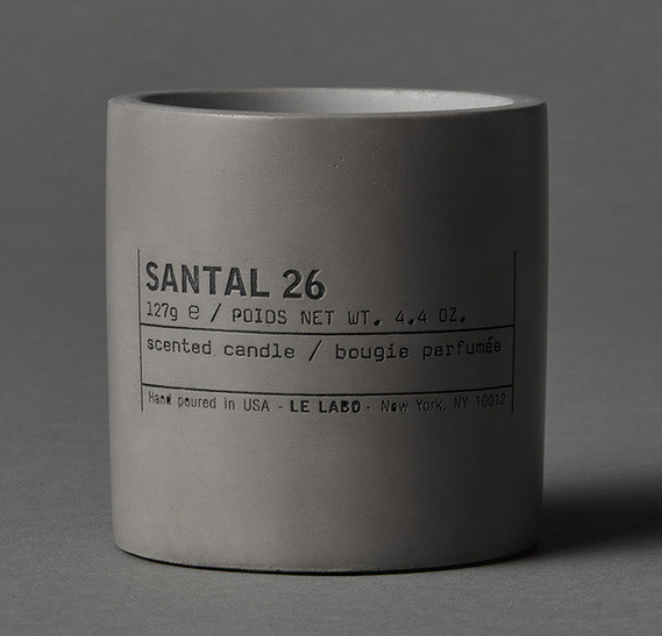 Le Labo + Santal 26 Medium Concrete Candle