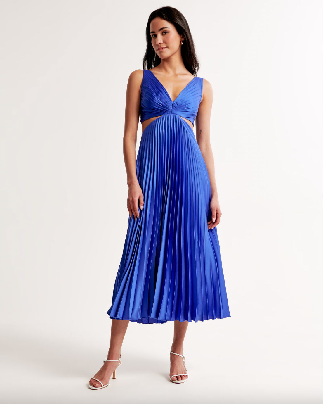 Whistles animal devore pleated dress sale