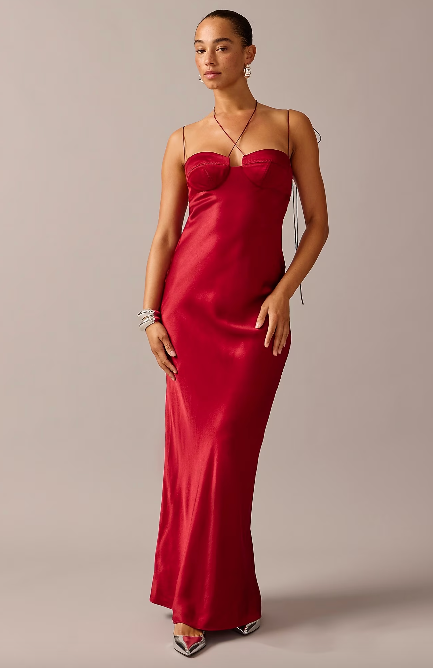 J.Crew + Anna October© X J.Crew Bustier Slip Dress