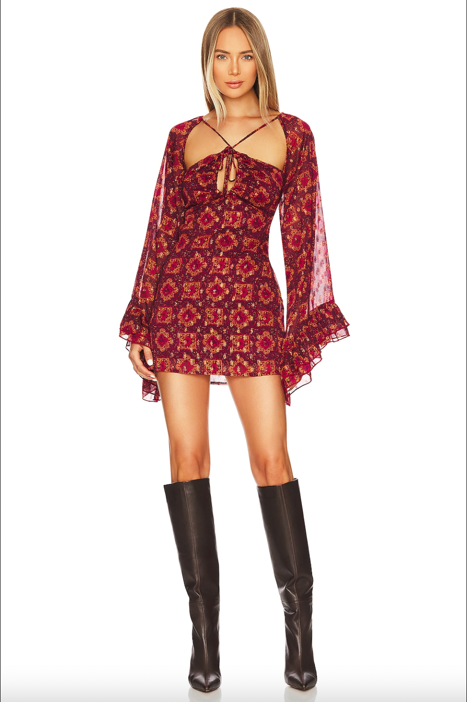 House Of Harlow 1960 【 X Revolve Yulia Mini Dress Women 】 ドレス