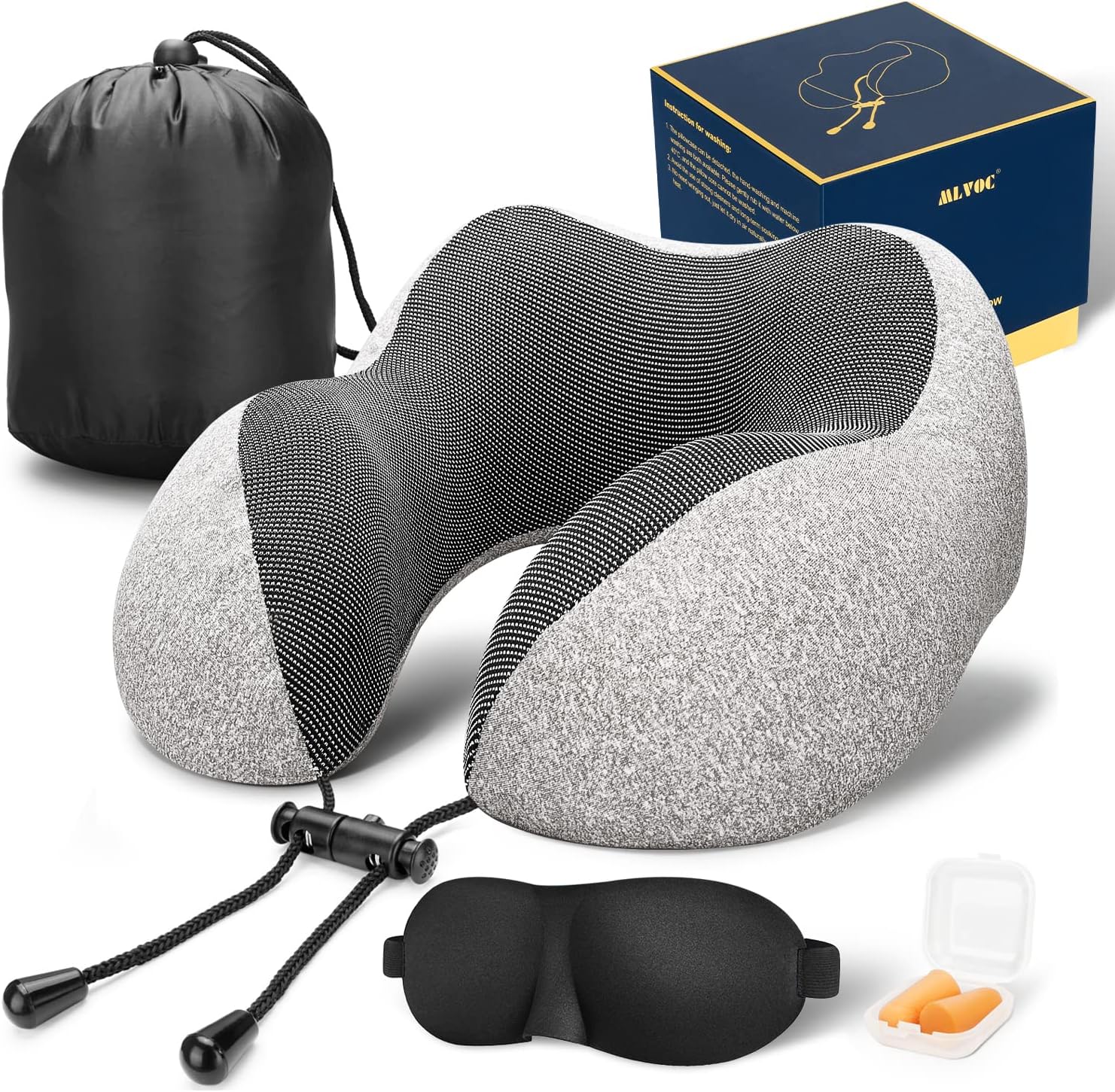 MLVOC + Airplane Pillow Travel Kit