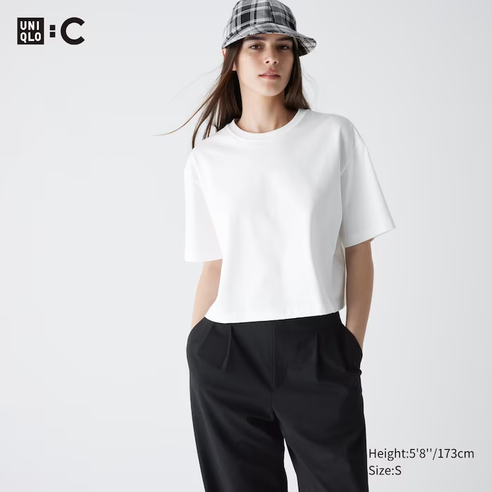 Uniqlo : C + Cotton Oversized Cropped T-Shirt Uniqlo : C + Cotton Oversized Cropped T-Shirt