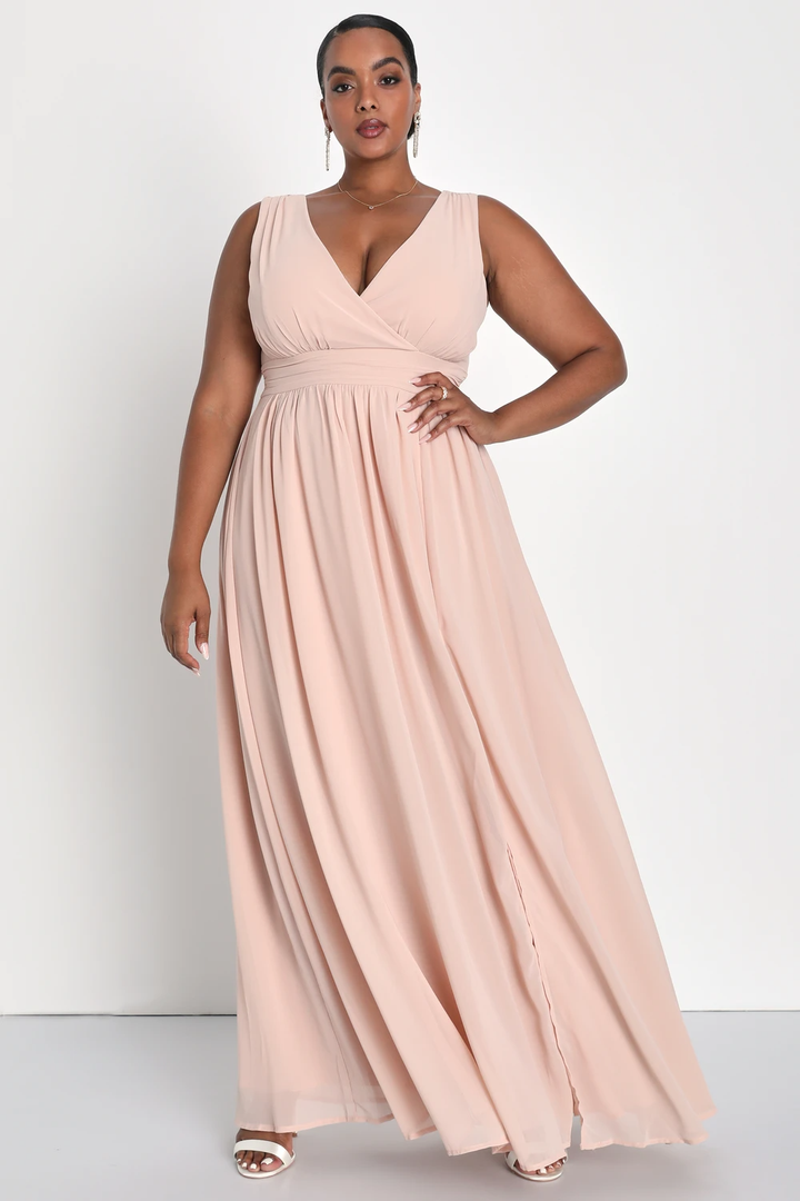 Cocktail dress for 2025 wedding guest plus size