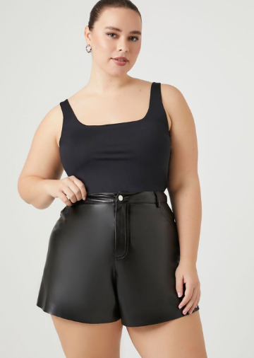 Forever 21 Plus Size Faux Leather Shorts