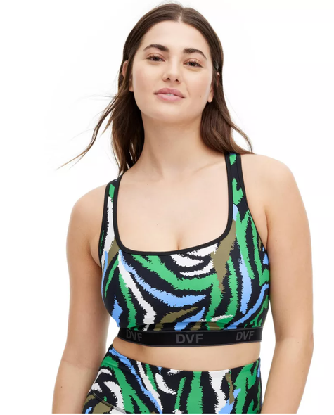GUESS + Lace-Up Active Sports Bra