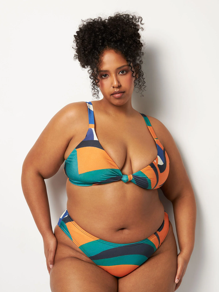 Wolf & Whistle Curve monowire swimsuit in animal print