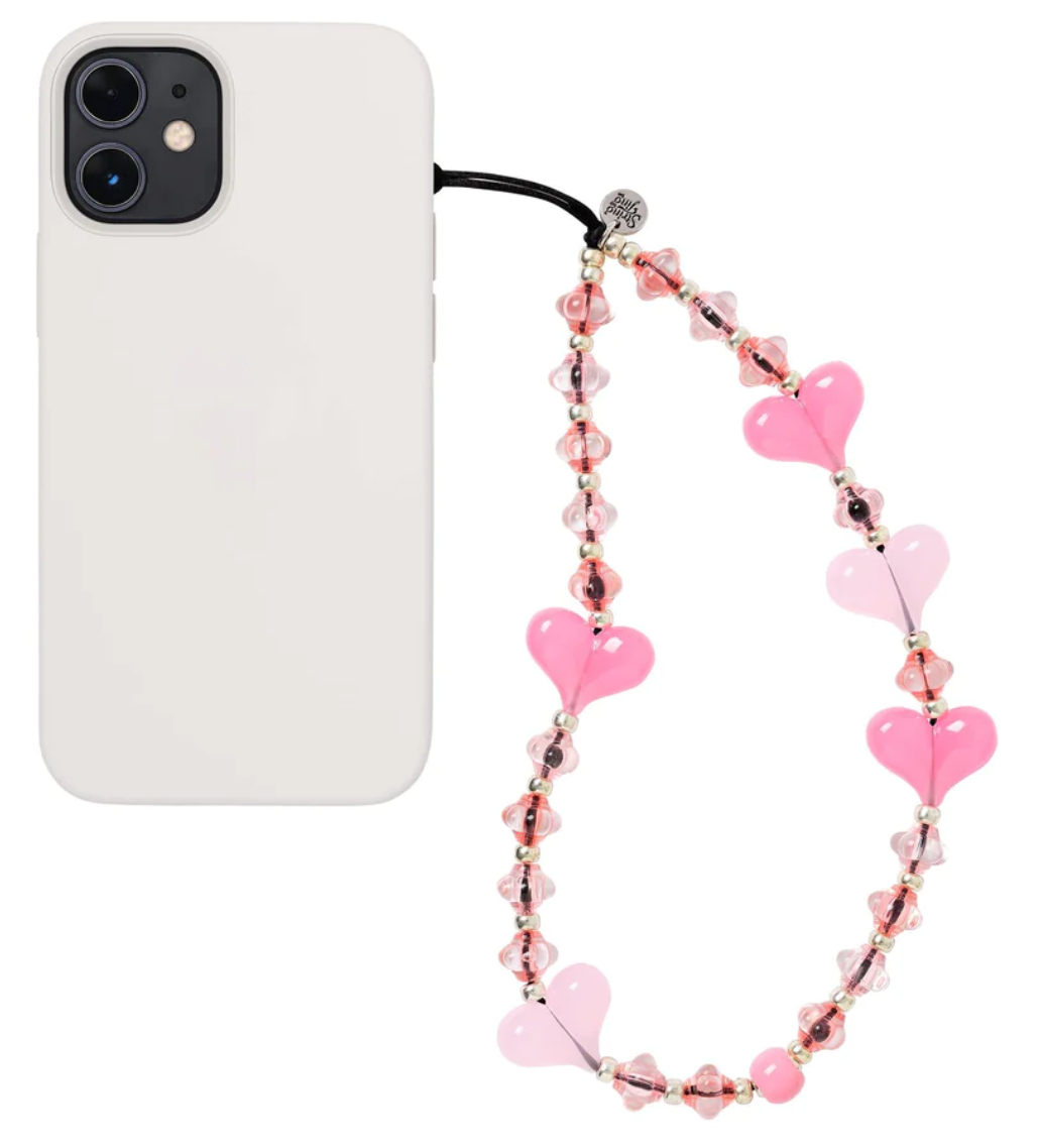 stringtingストラップ String Ting + String Ting Cherry Blossom Wristlet Phone Strap