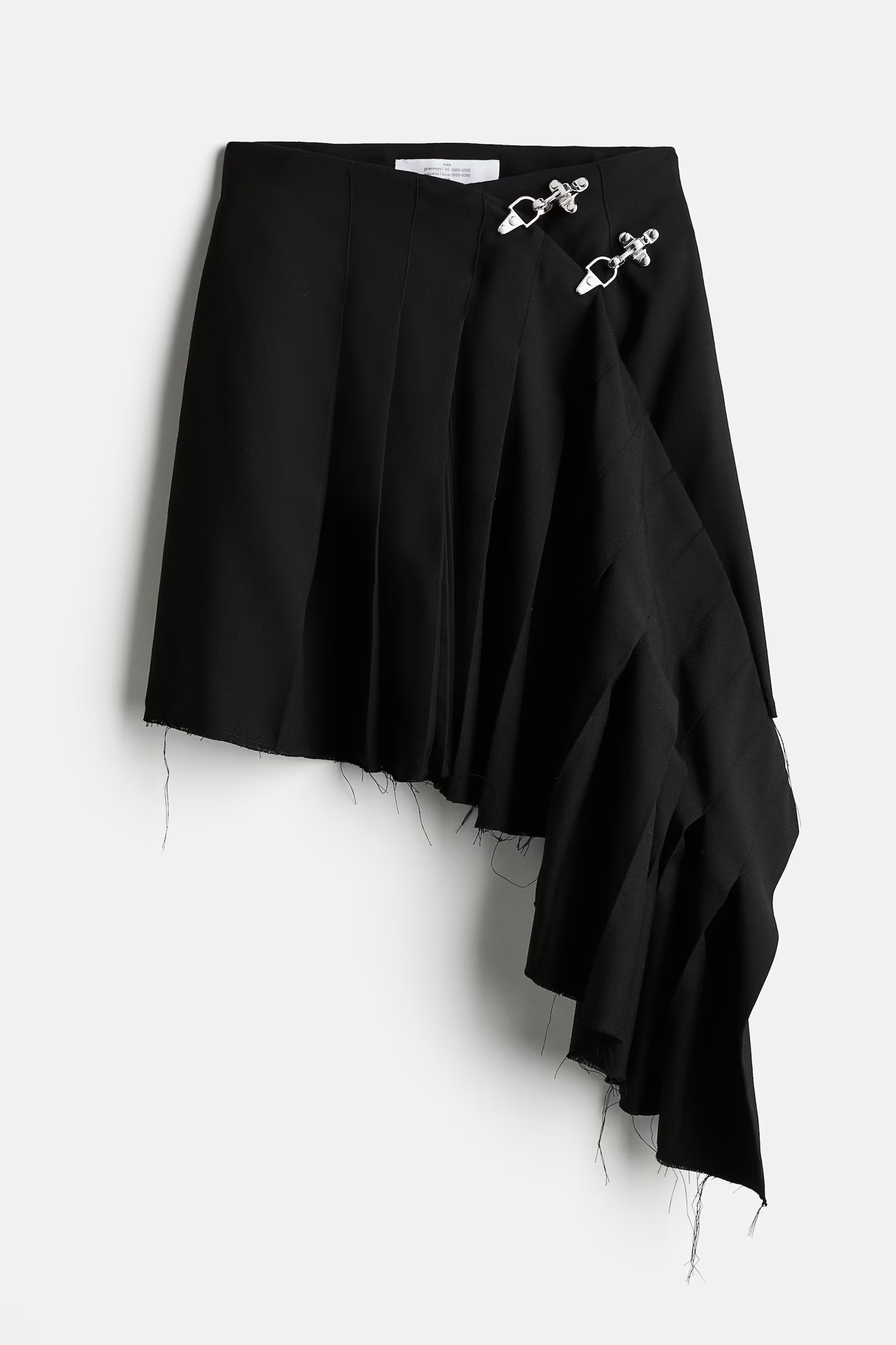 ★E.B.M★ Wool Blend H-Line Skirt EMP1WSK020 Rokh x H&M + Wool-Blend Belt-Detail Skirt