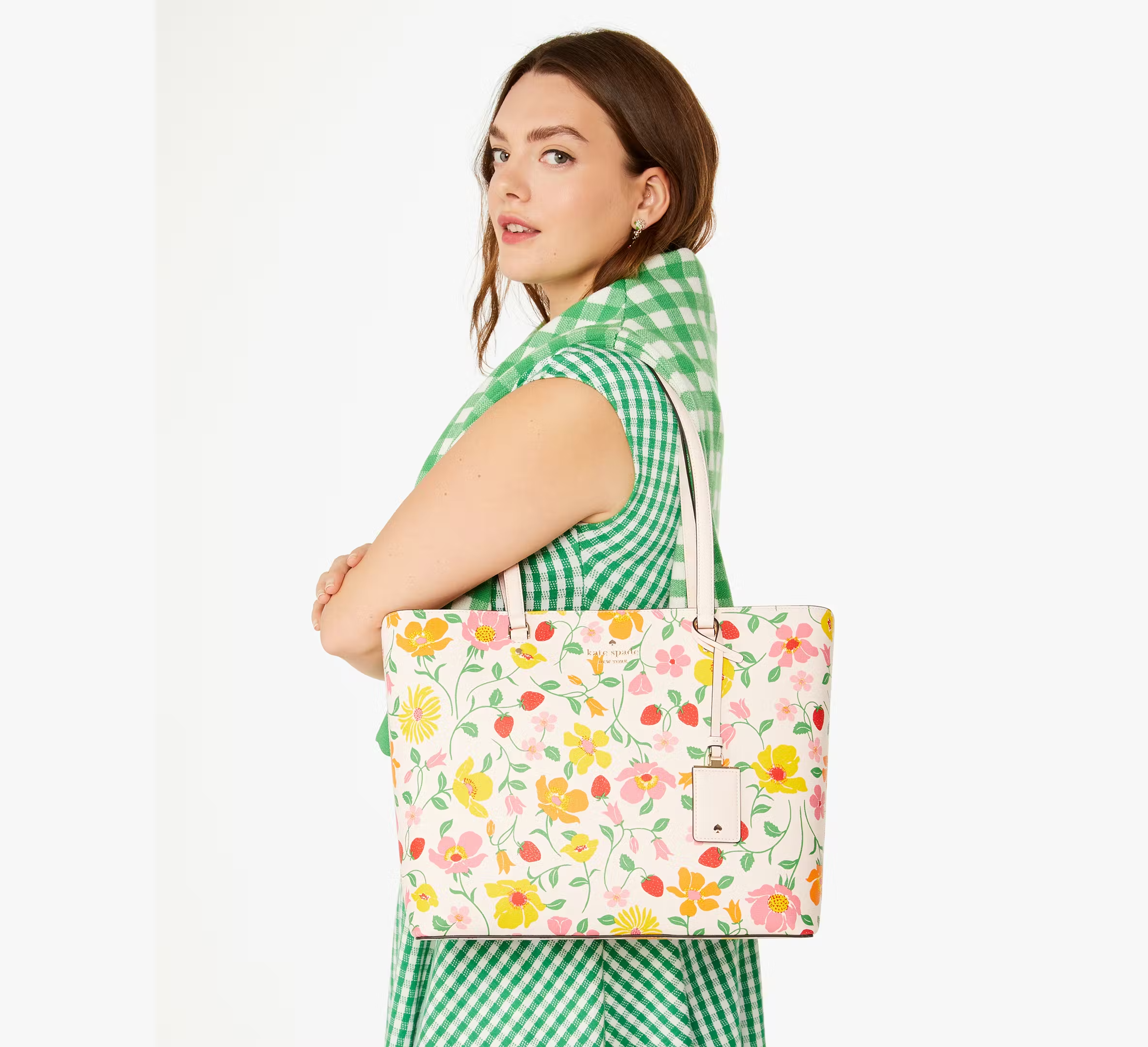 Kate spade strawberry tote sale