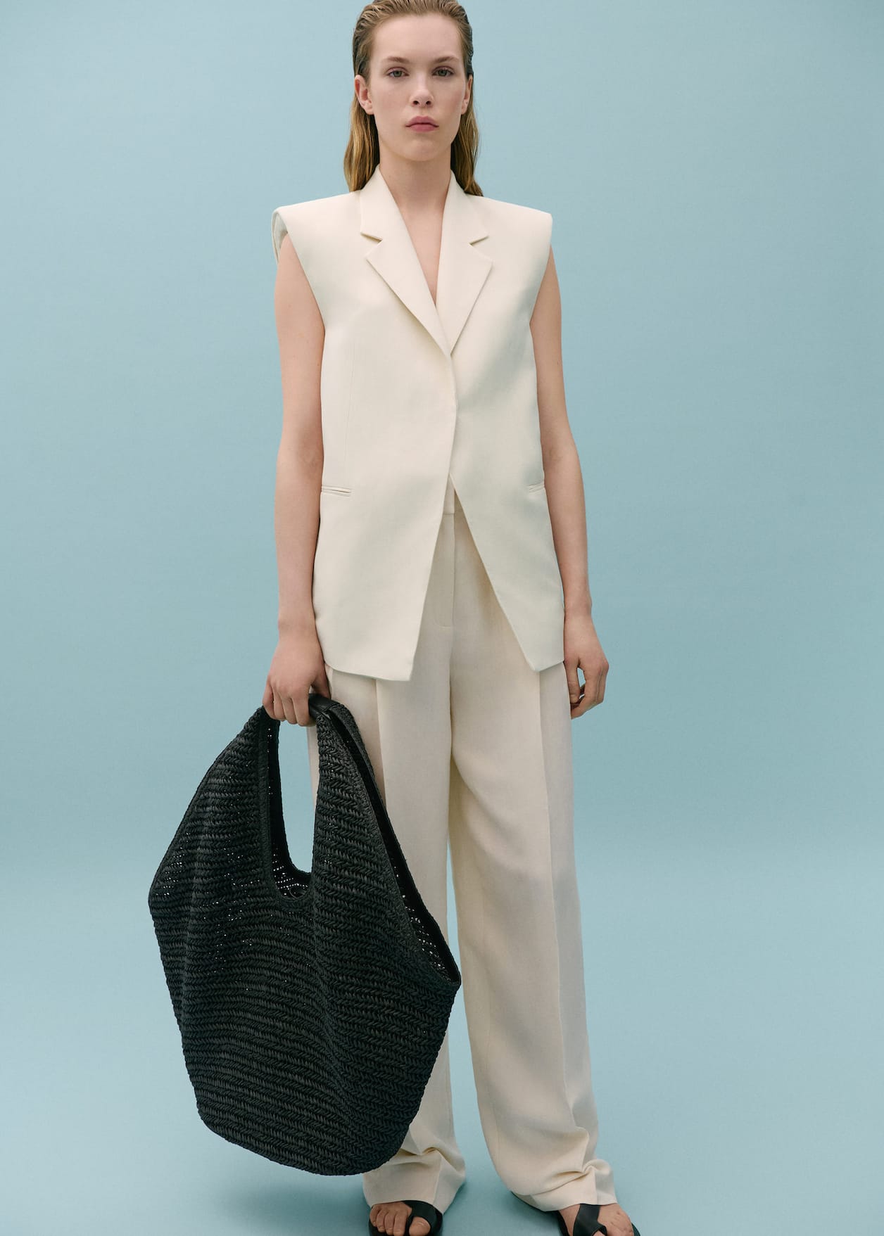 Victoria Beckham x Mango Suit Vest with Open Back