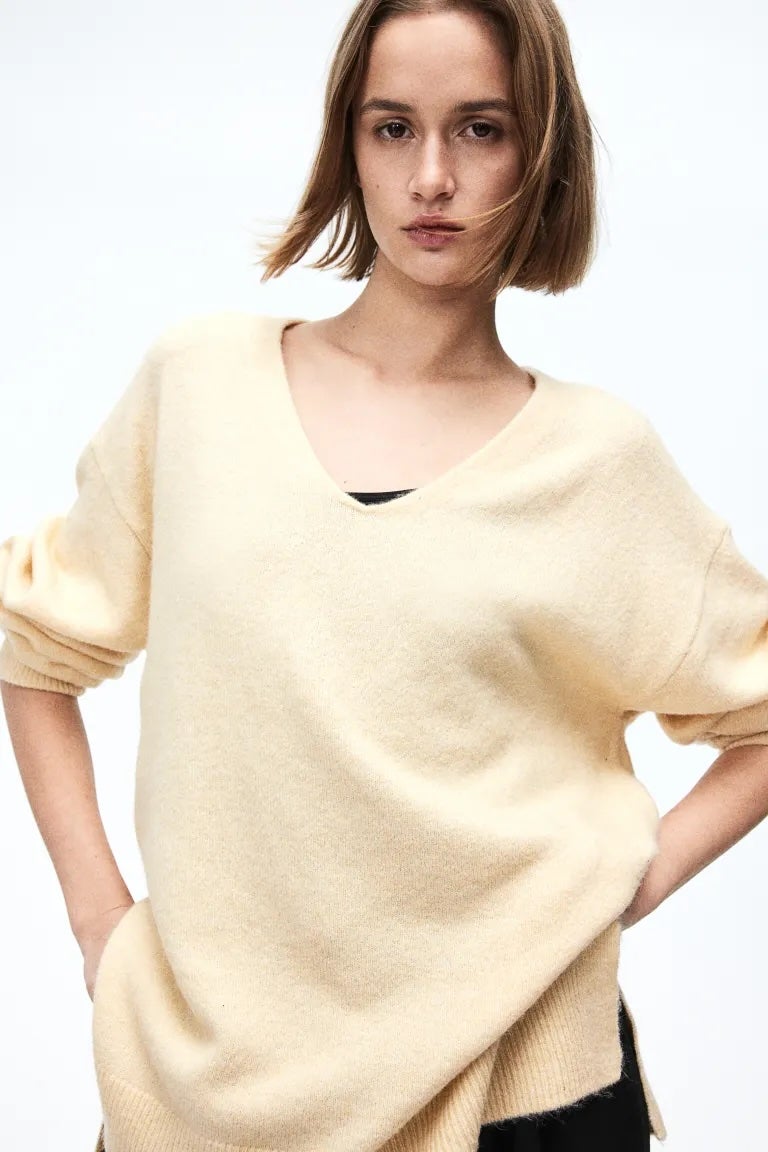 Rosie Assoulin Thousand In One Ways Sweater in Cream