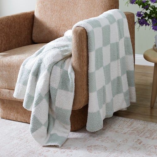 Temple & ster + Billie Check Fleece Throw