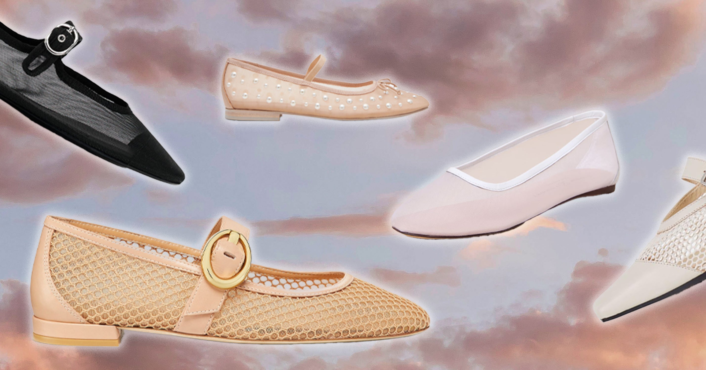 Mesh Ballet Flats Are The Shoe Trend Of The Summer thumbnail
