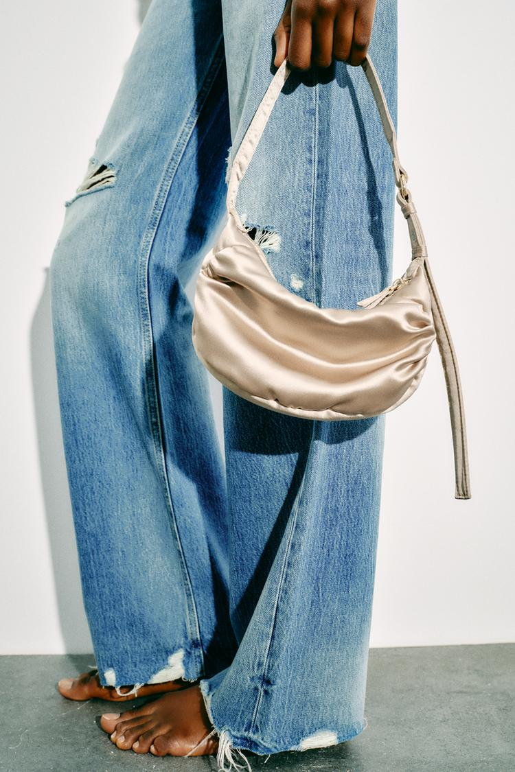 Zara + Ruched Shoulder Bag Zara + Ruched Shoulder Bag