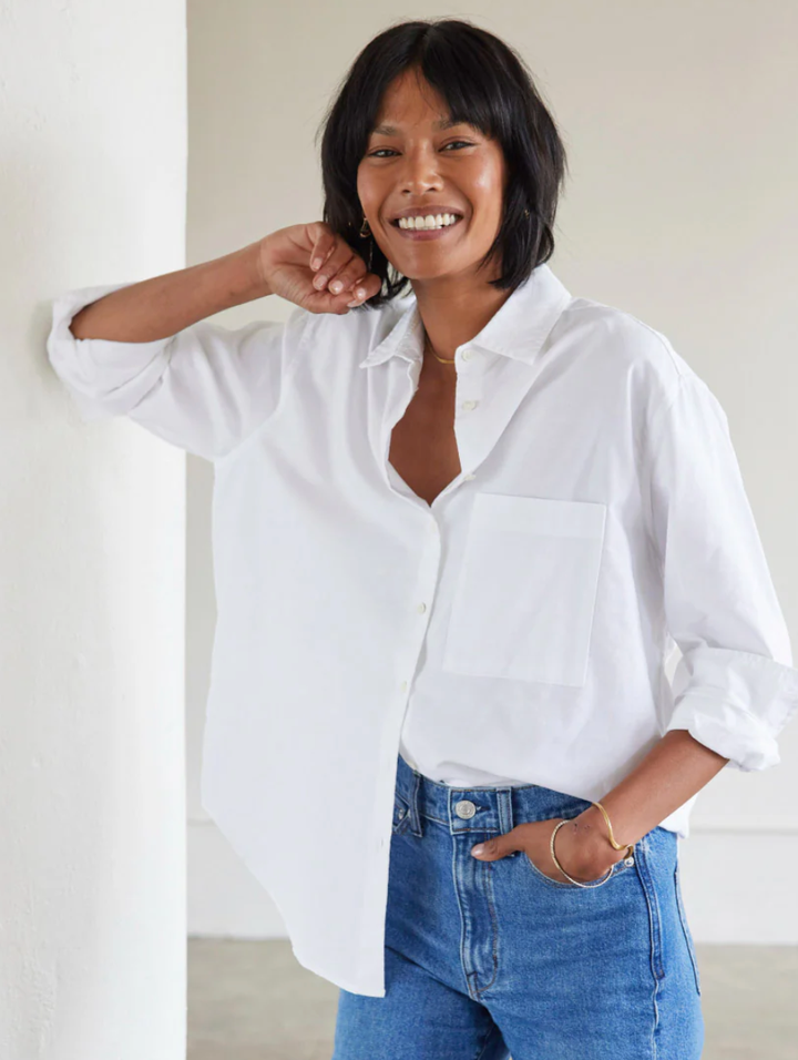 Button up shirt with sweater womens sale