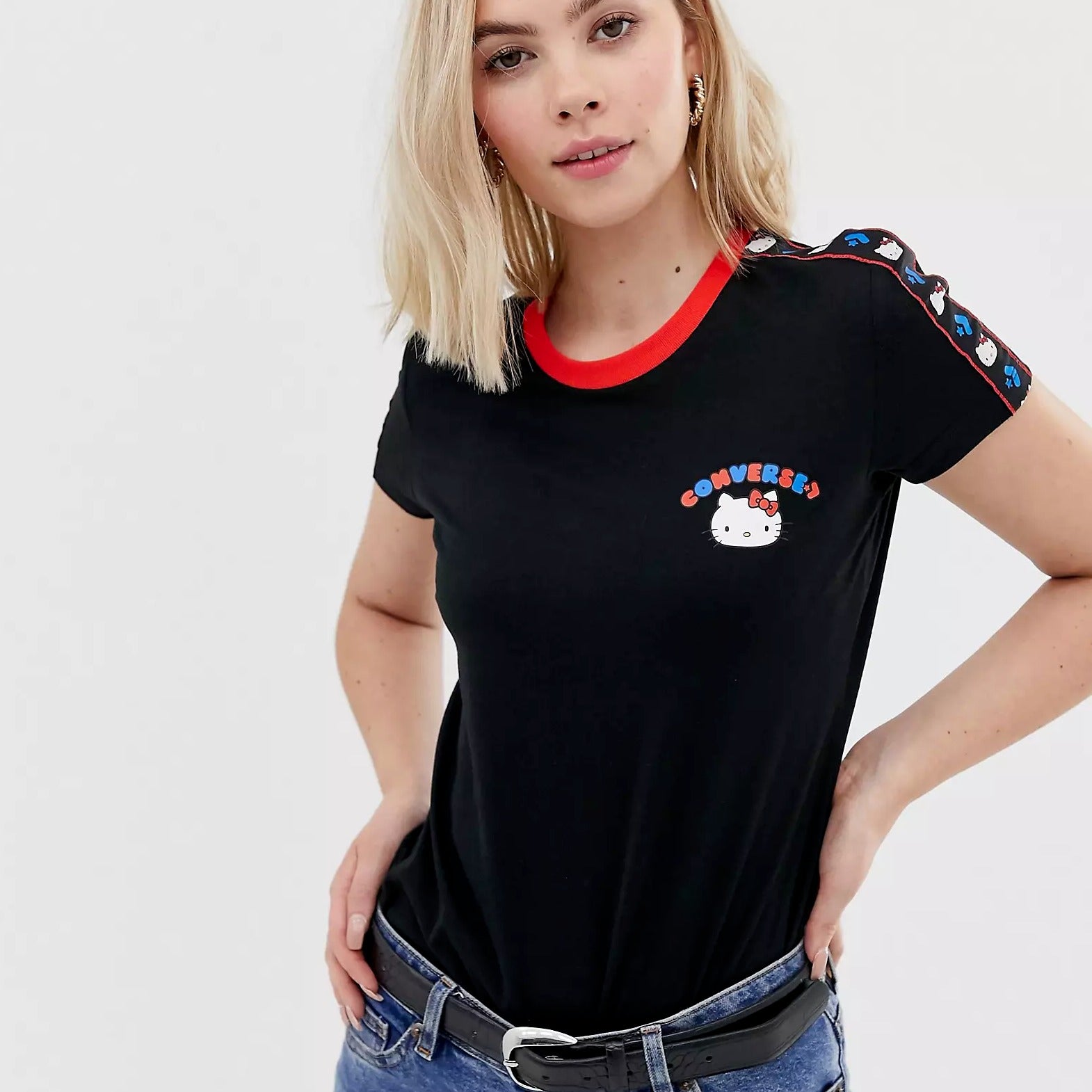 Converse hello kitty t shirt outlet