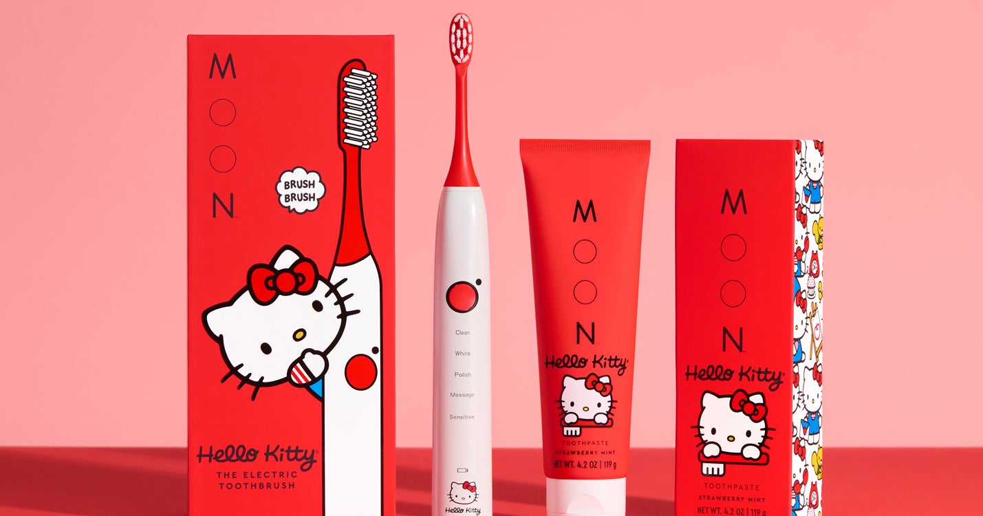 Moon x Hello Kitty Just Made Brushing Your Teeth Like, Really Cute Moon x Hello Kitty Just Made Brushing Your Teeth Like, Really Cute