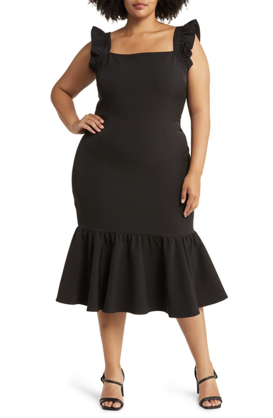 Chelsea28 floral print midi dress hot sale