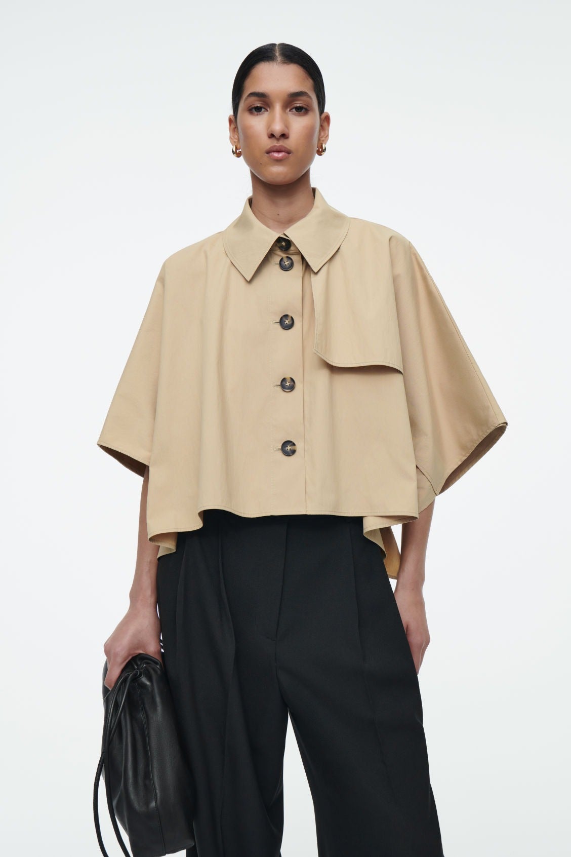COS + Cropped Trench Coat Cape