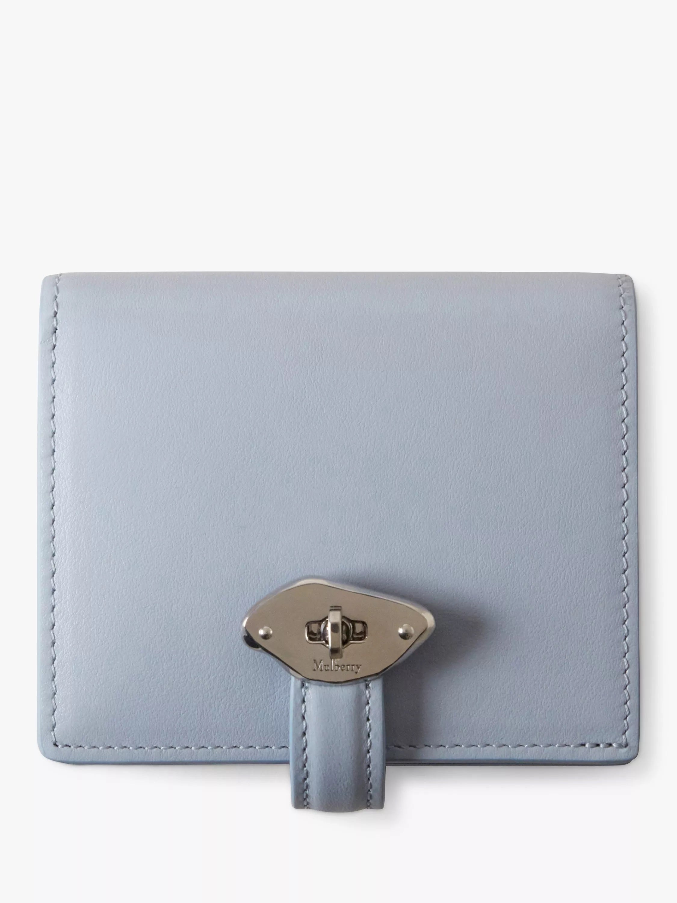 【MULBERRY】LANA COMPACT WALLET Mulberry | Lana Compact Wallet | Black High Gloss Leather