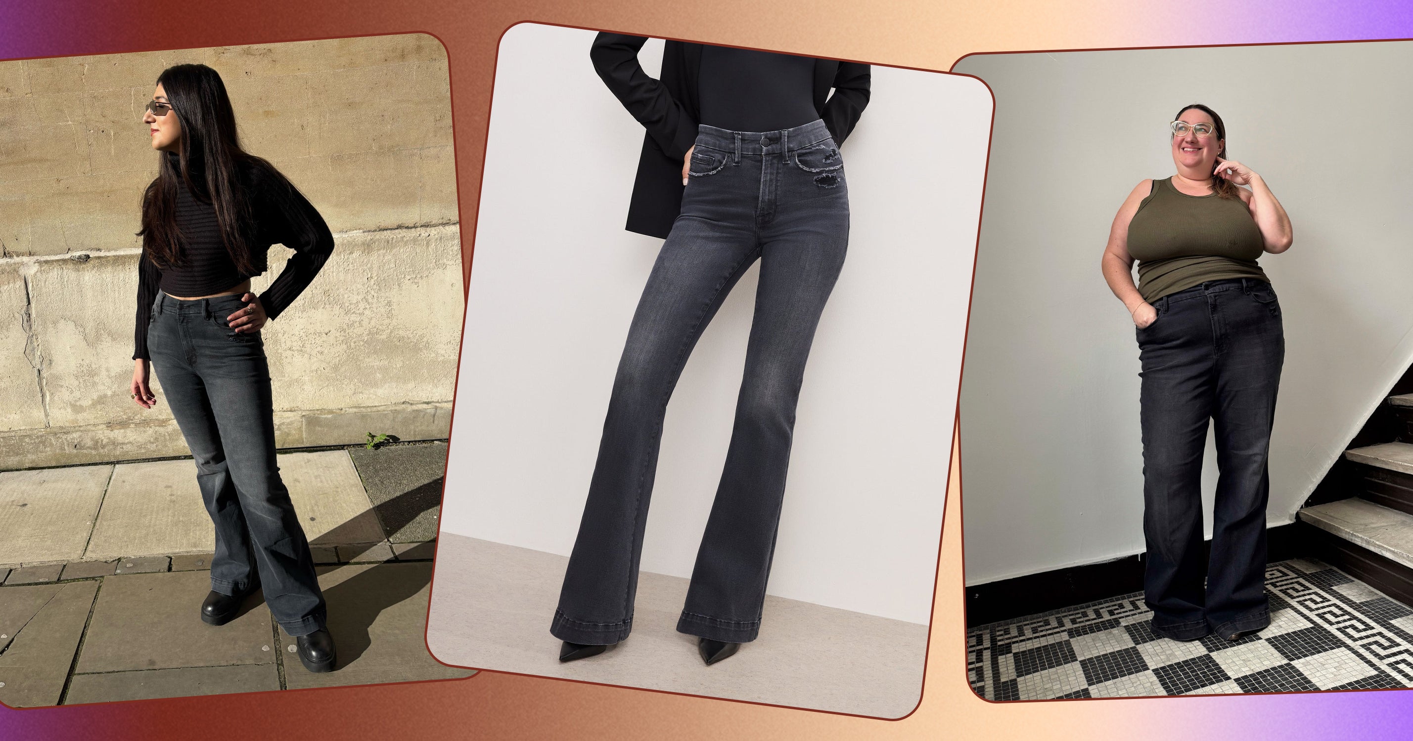 Does It Fit? Editors Try Good American Flare Jeans