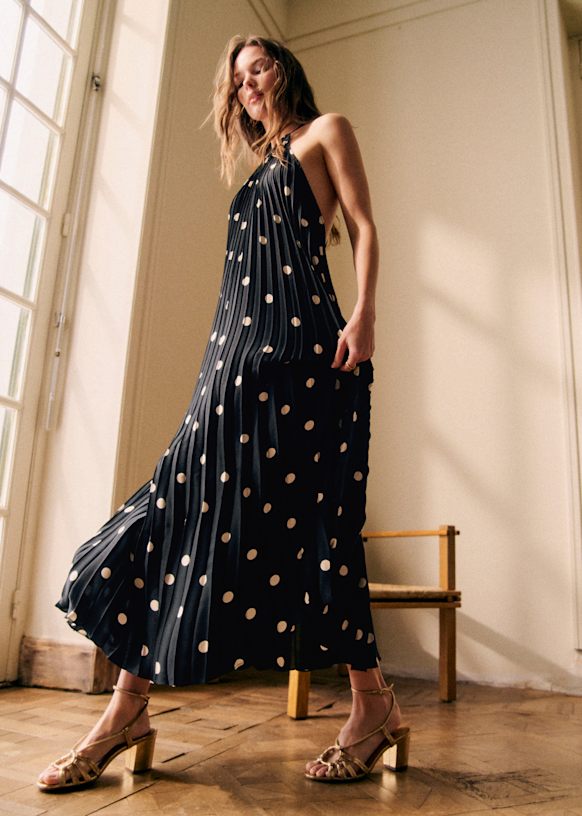 国内発送/関税込【SEZANE】LAYLA ドレス/プリーツマキシドレス Sezane Layla Dress | Pickle