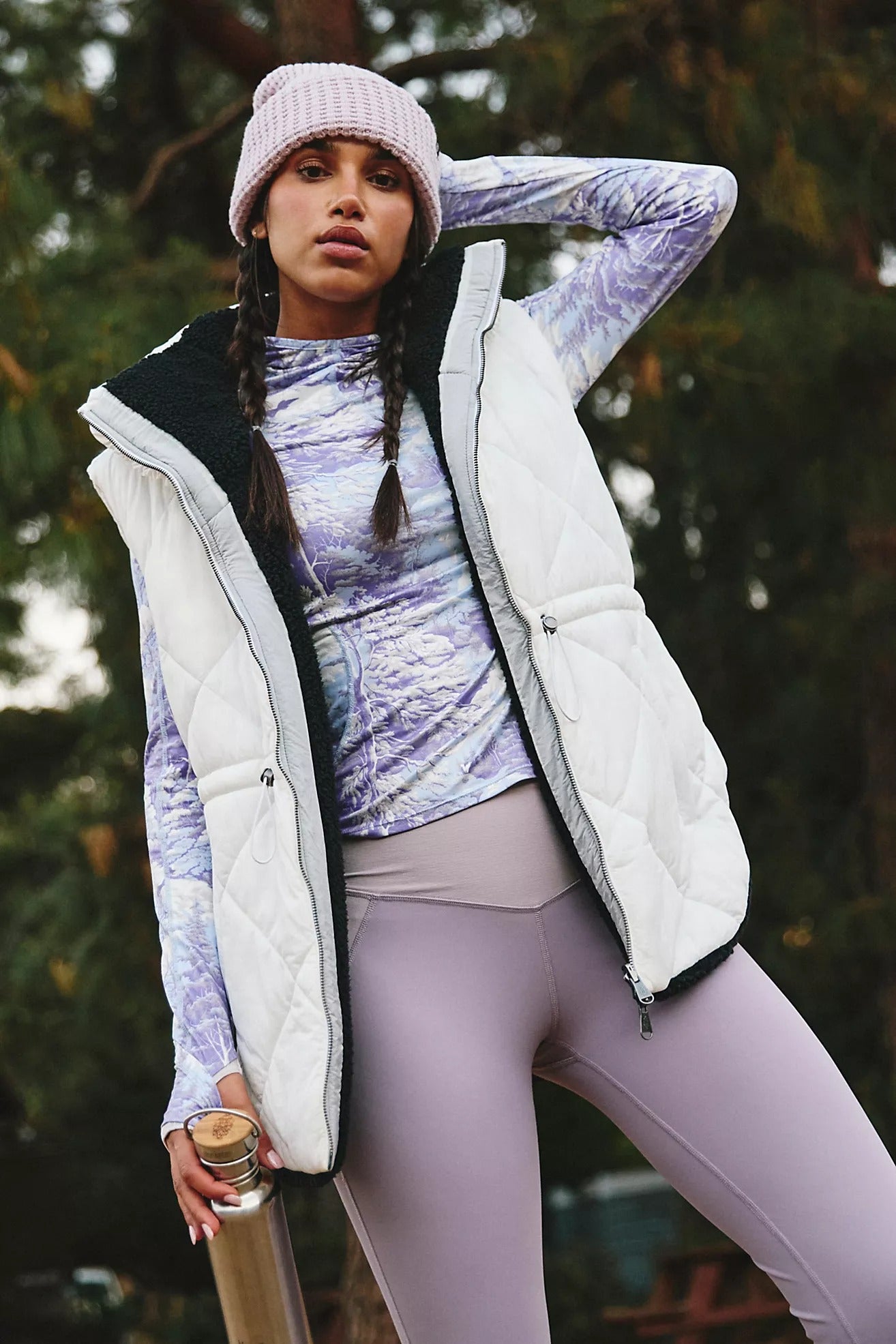 Ganni + Oversized Shiny Puff Vest