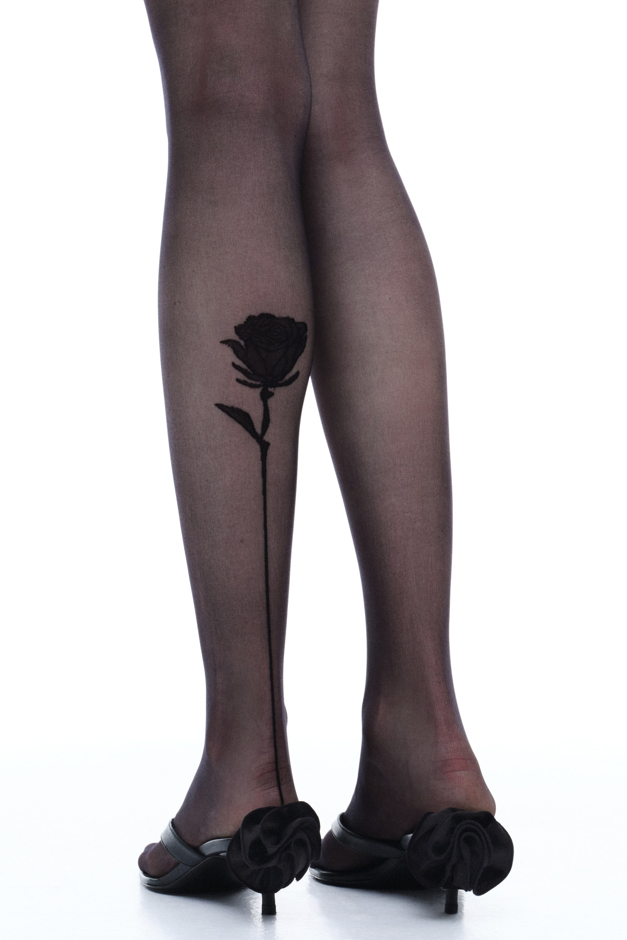【Saint Laurent】クリスタル-embellished tights Crystal-embellished tights in black - Saint Laurent | Mytheresa
