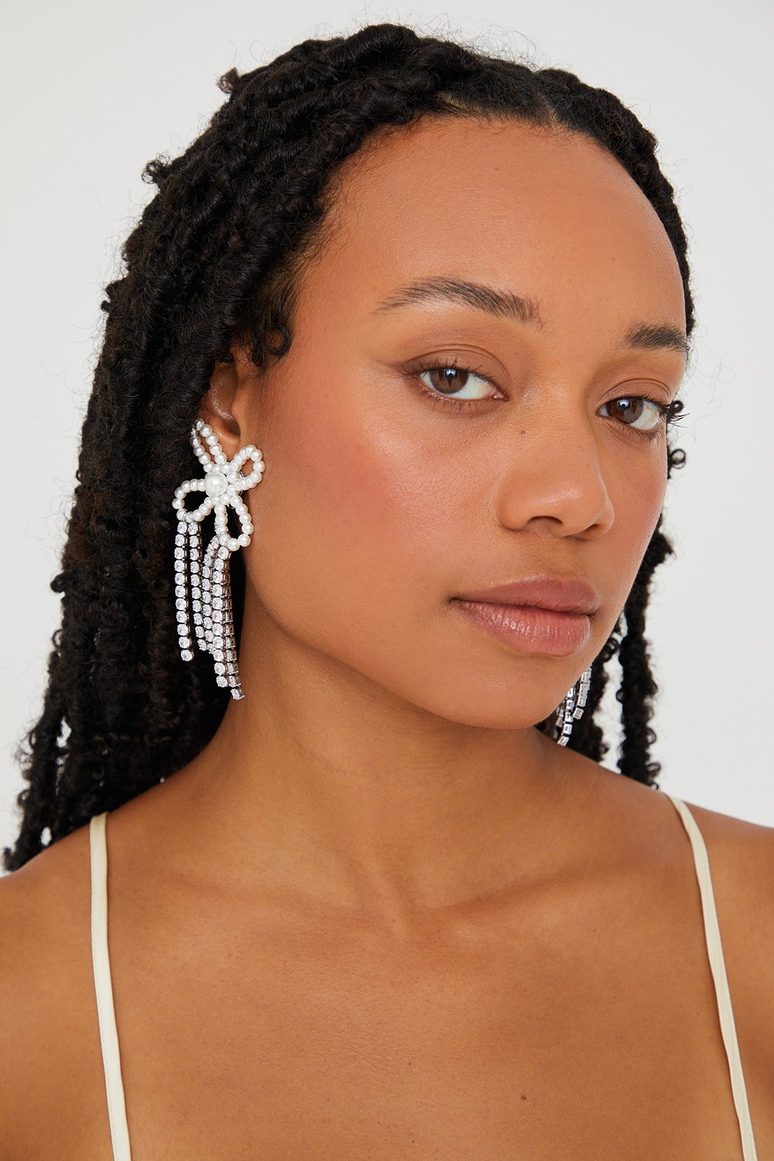 Shrimps + Heath Lace-Trim Faux-Fur Coat