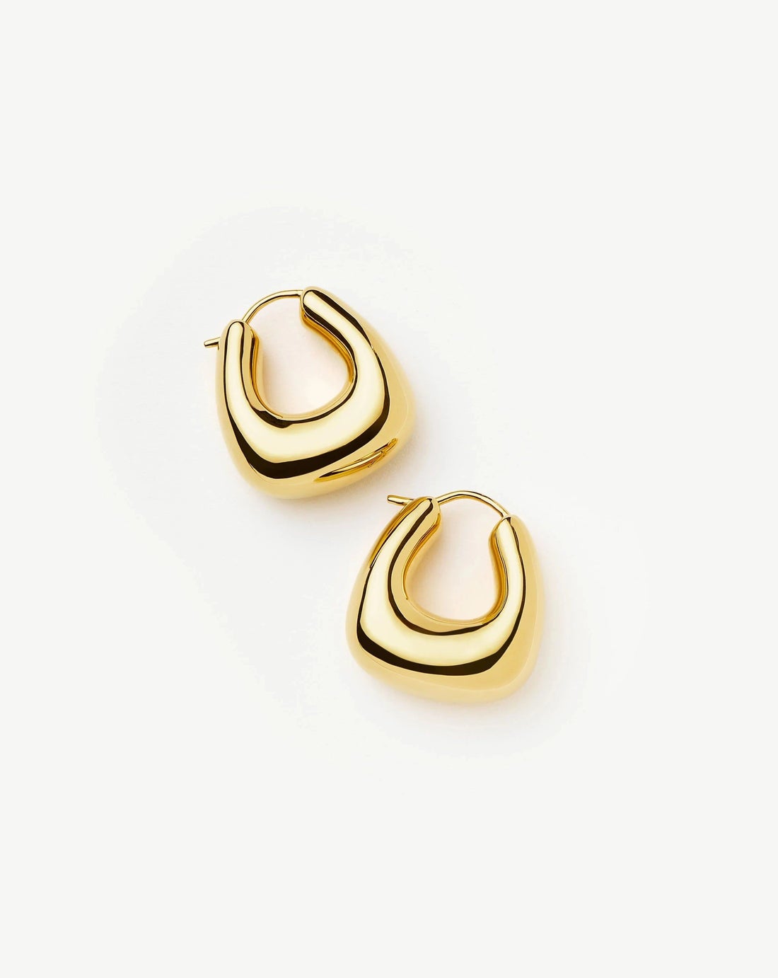 ★MISSOMA★SQUIGGLE TWO TONE ENAMEL CHUBBY HOOP EARRINGS MISSOMA Squiggle Chubby Two Tone Enamel Hoop Earrings in