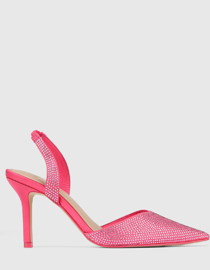 Wittner Maeve White Leather Flared Heel Sandal