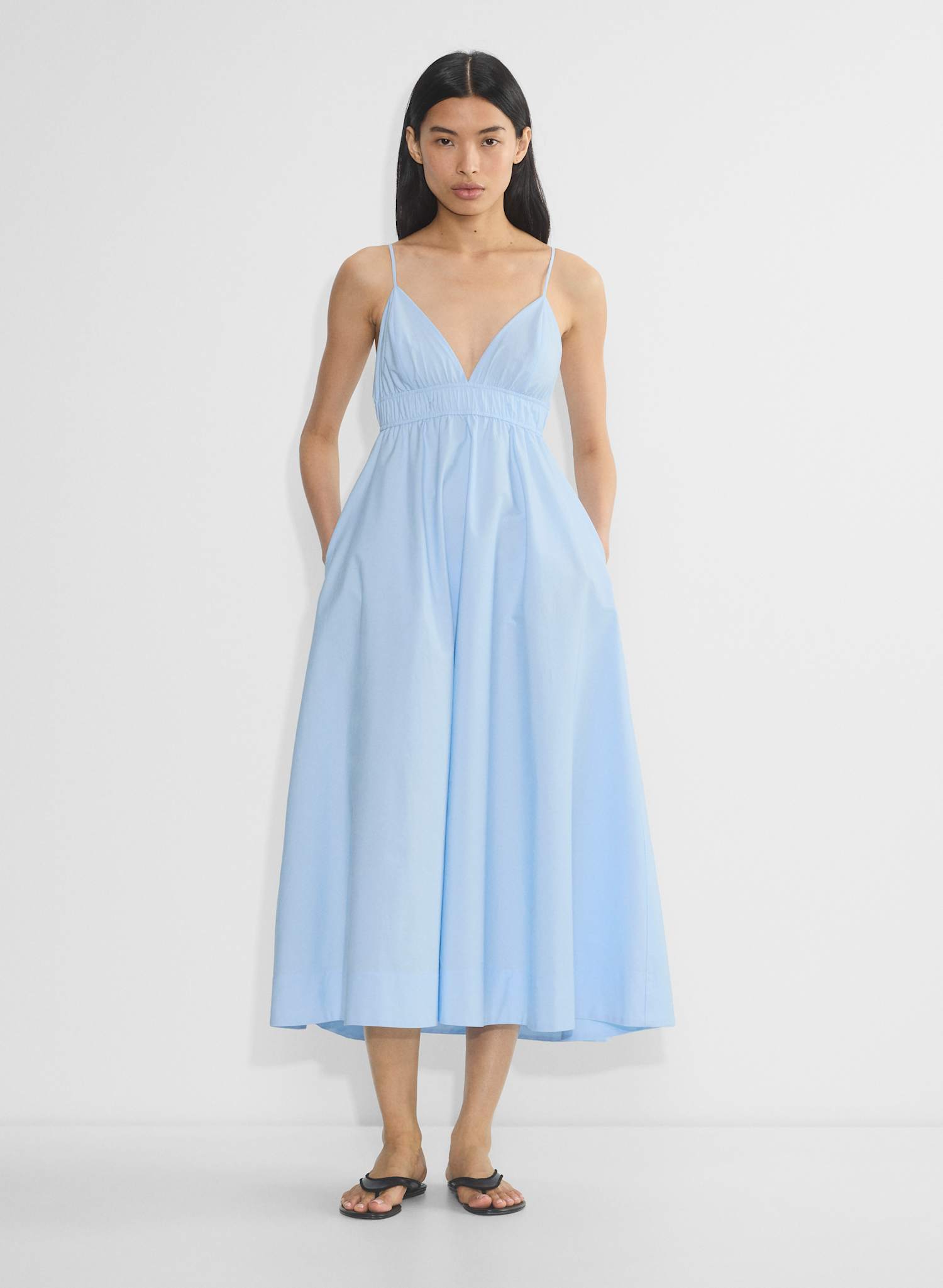 ワンピース CottonRayon lSatin BALLOON DRESS Swim Coverup Caftan tie dye Housea Dress Side Split