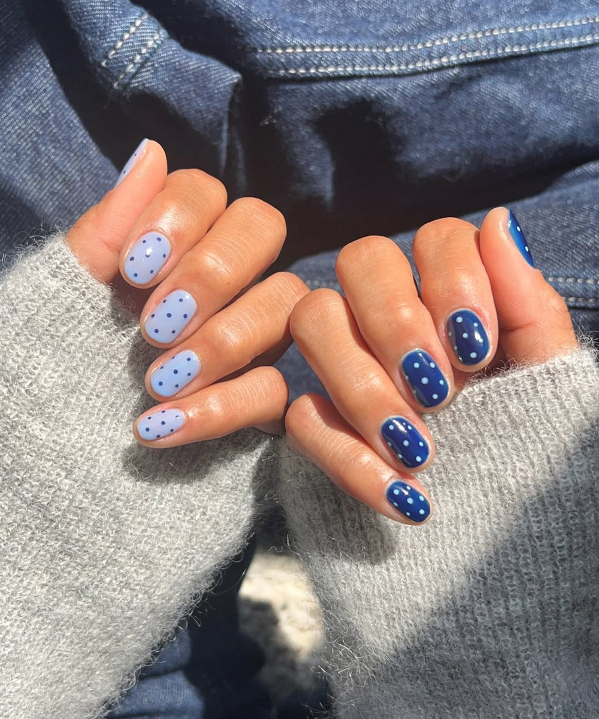 Trending Negative‑Space Short Nails 2025