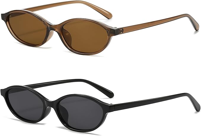 Monki + Pink frameless sunglasses with rhinestone detail
