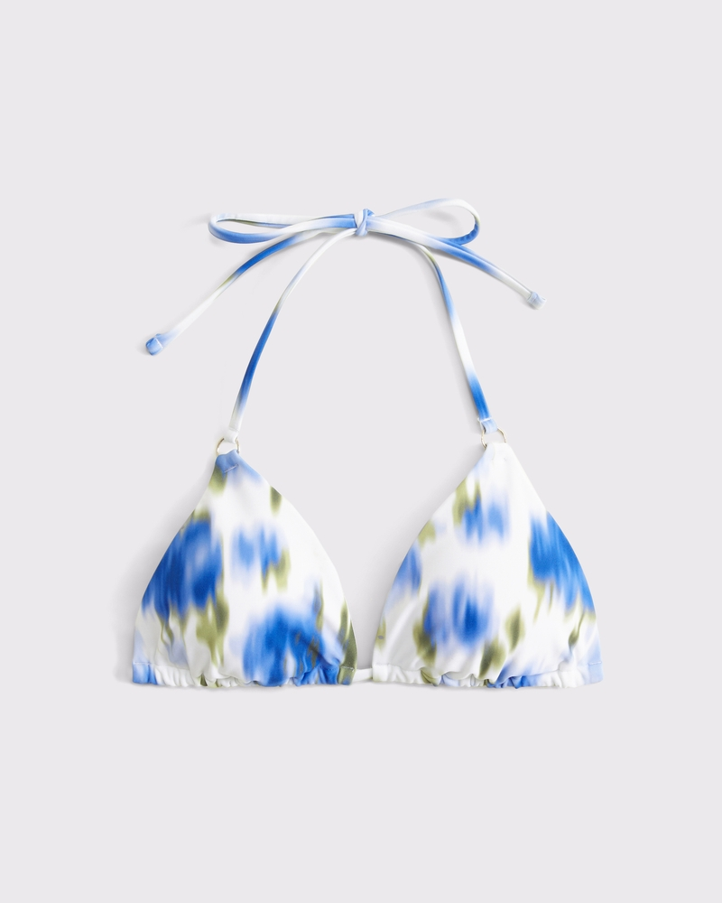 Oseree + Twist-Front Recycled Stretch-Satin Bikini