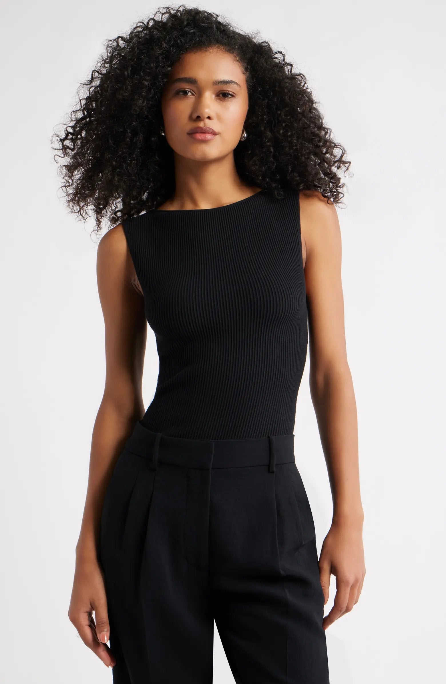 Open Edit + Polka Dot Lace Trim Slipdress