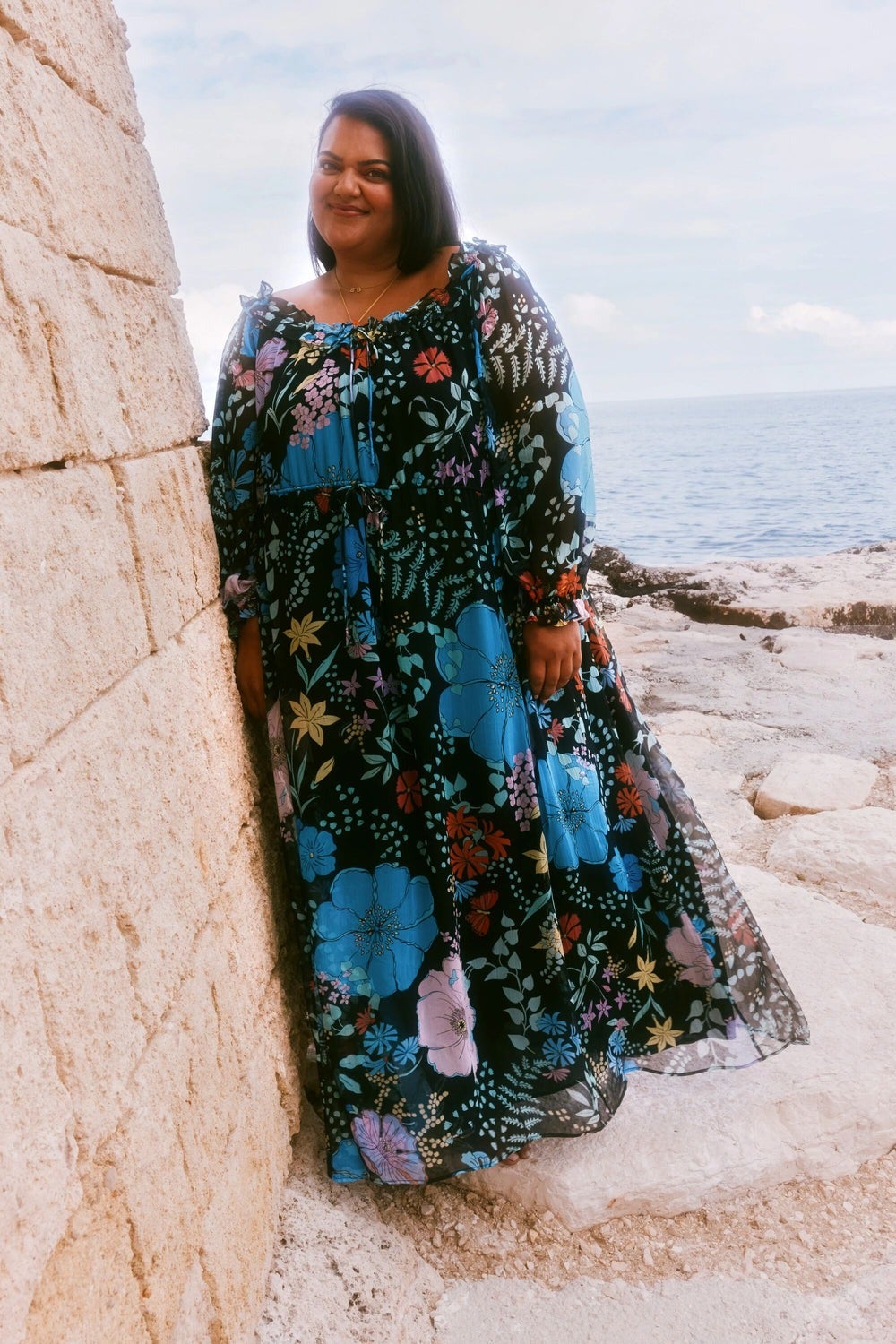 Weekday + Joanne Printed Mesh Dress