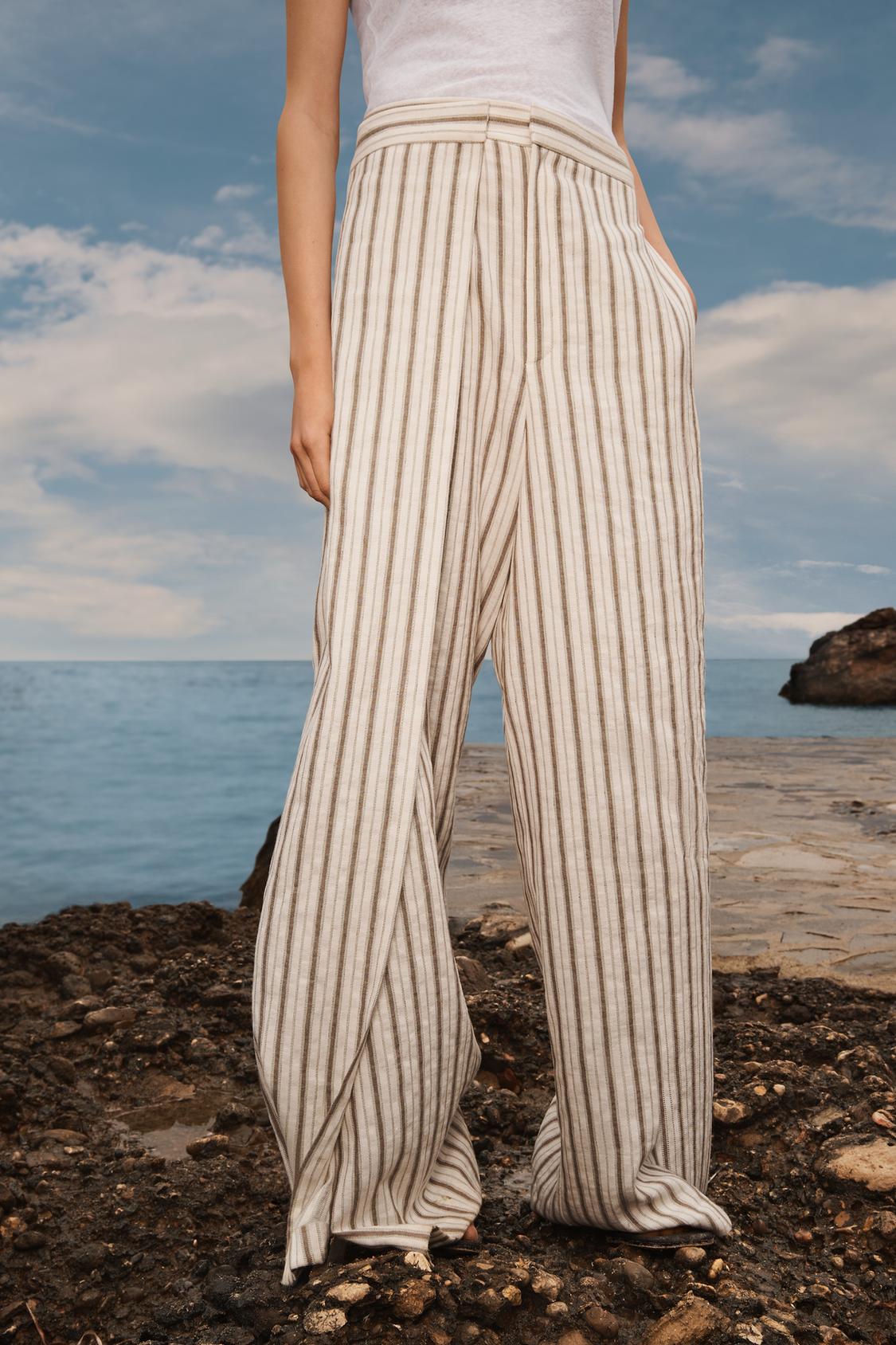 Frankie Shop + Maesa Pleated Woven Wide-Leg Cargo Pants