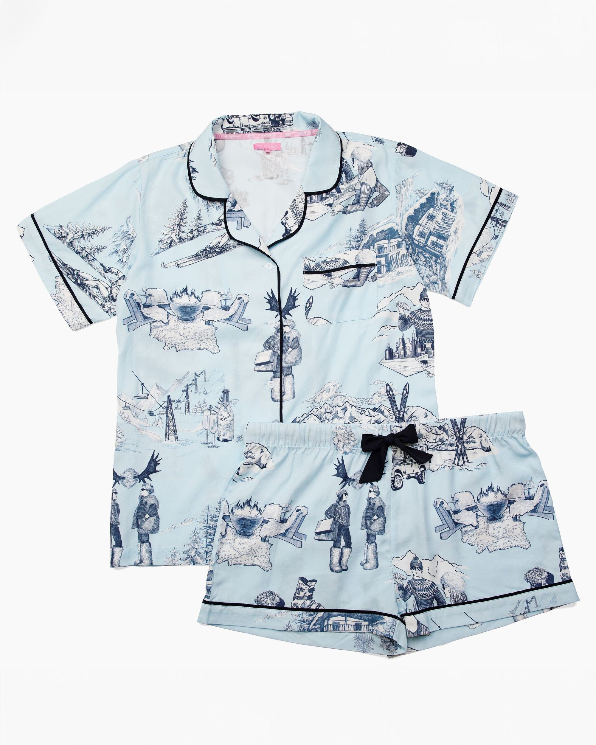 新品未使用　House of the Hill Pajamas 90size The Baby Cypress Pajama Set, Green Stripe - Hill House Home