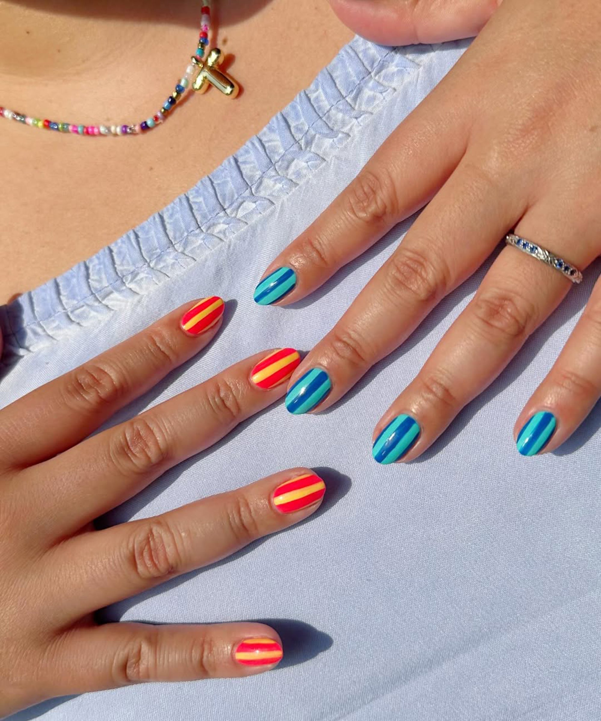 Retro Scrapbook Nail Art for Men 2025