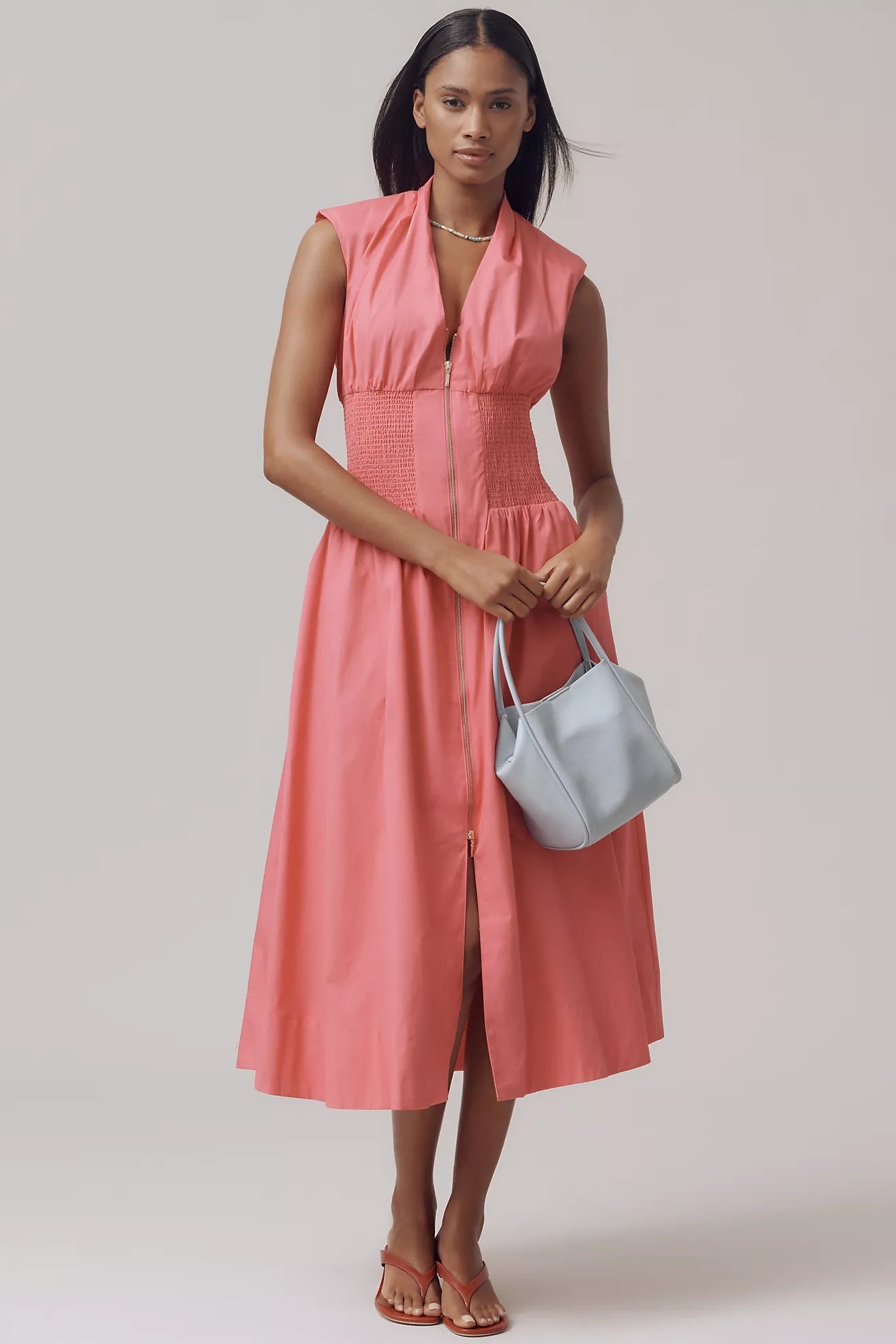 Mara Hoffman + Nami Balloon Sleeve Linen Maxi Dress